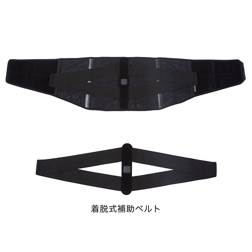 Phiten Waist Hip Back Supporter middleType Titanium Made in Japan