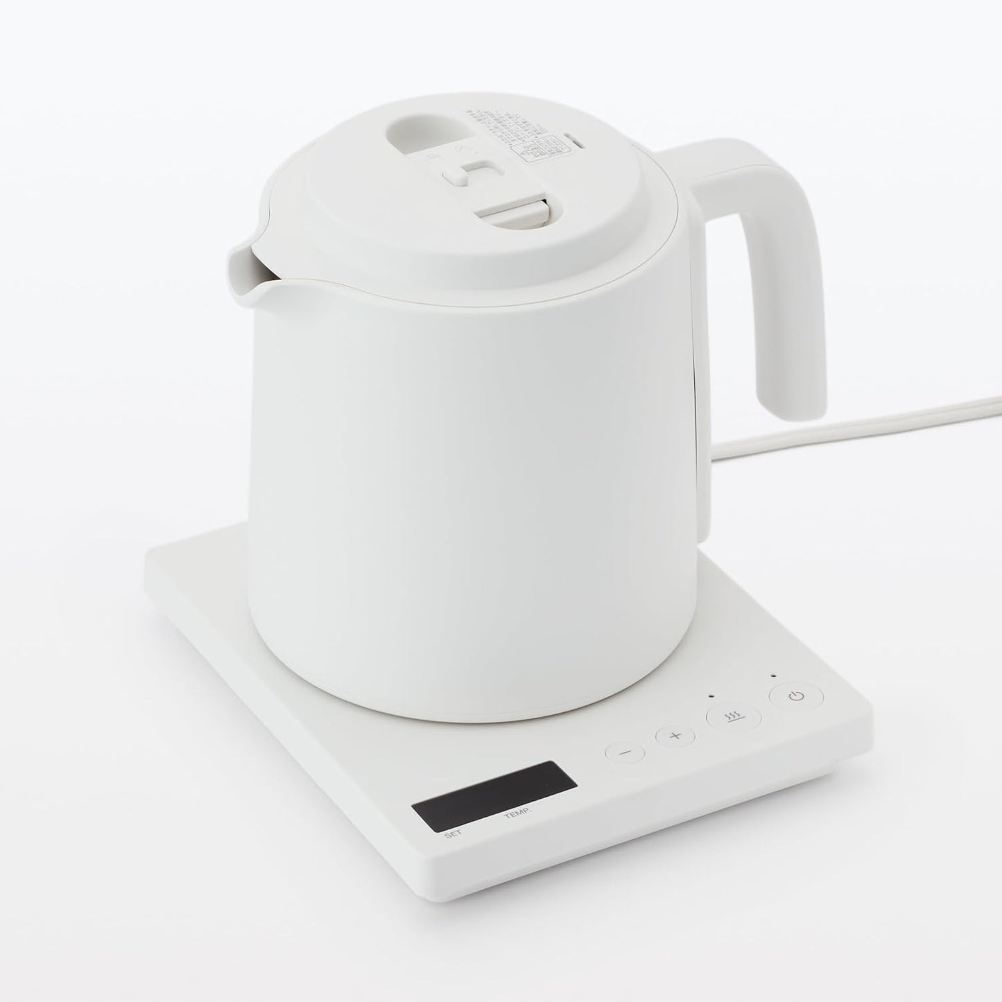 24年新品 MUJI 無印良品 附控溫功能 電熱水壺 0.8L 日本直郵 MJ-KEC08
