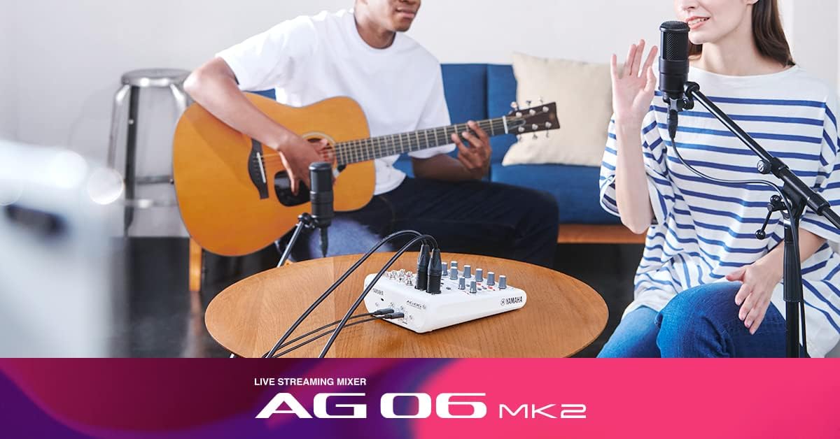 Japan imported YAMAHA AG06MK2 AG06 MK2 mixer supports 48V AG-06