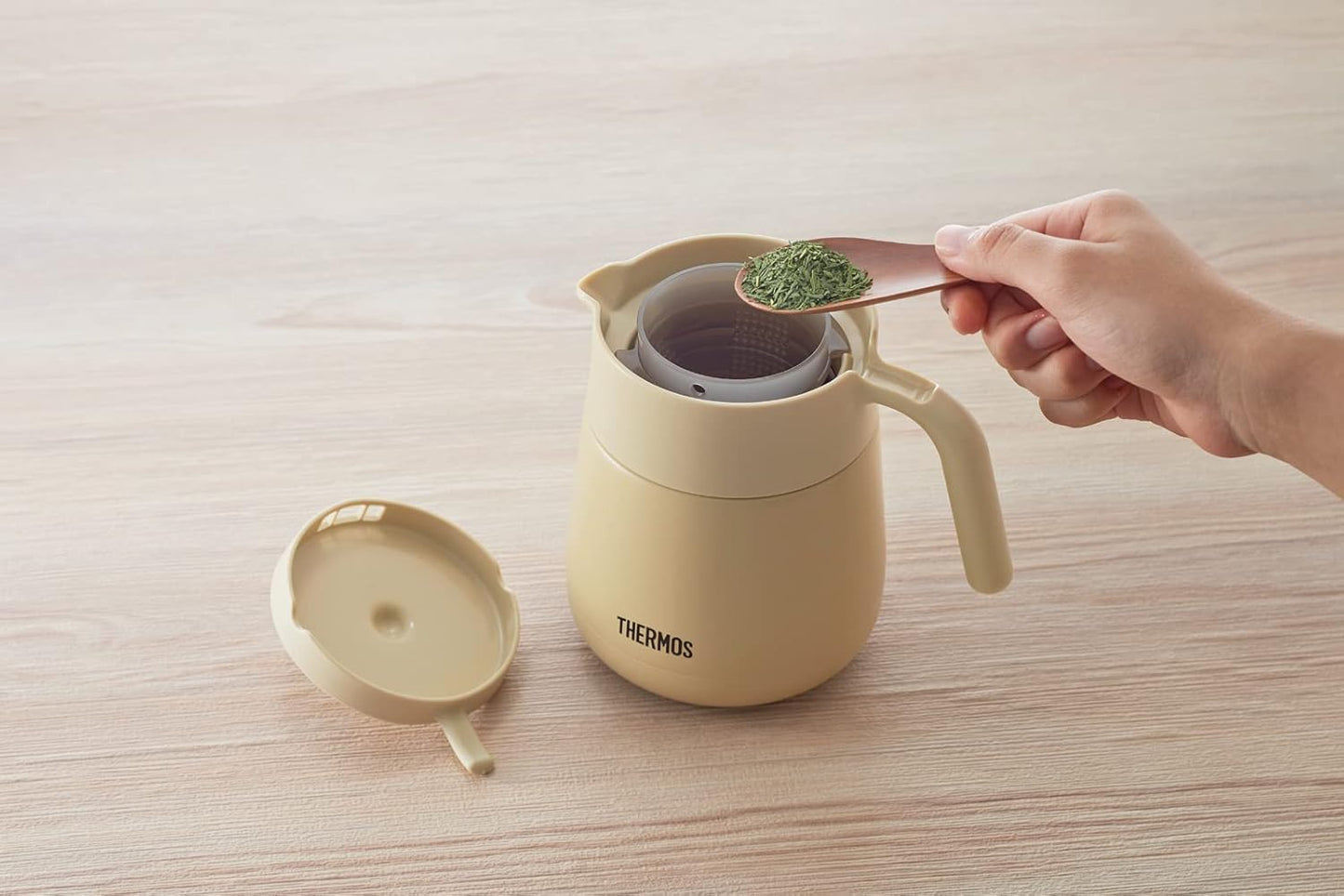 日本 THERMOS 真空斷熱 不銹鋼 保溫壺 泡茶壺 TTE-450 TTE-700