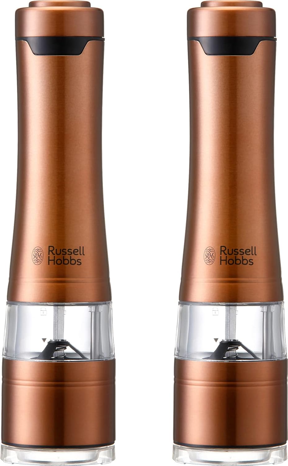 日本 Russell Hobbs 不銹鋼電動胡椒磨鹽 LED胡椒研磨機 7922JP