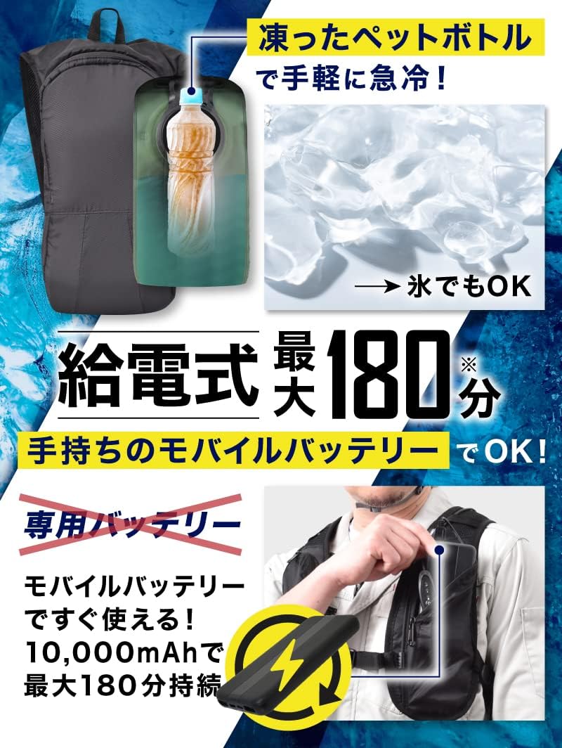 日本 THANKO WACOVEC USB 水冷式 降溫背心 水冷背心 冰涼 涼感 工地 務農 防中暑 消暑