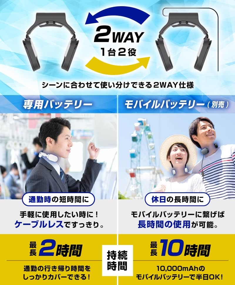 日本THANKO TKNNC22 頸掛式 降溫器 Thanko Neck cooler slim 攜帶冷氣