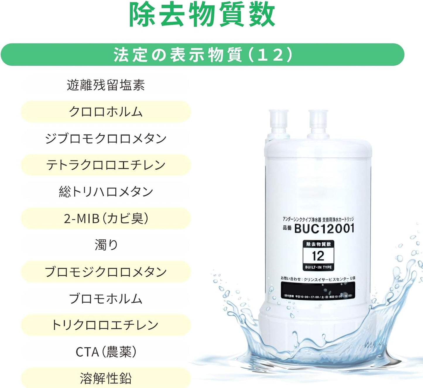 日本製 Cleansu BUC12001 淨水濾芯 三菱原廠濾心 日本製 UZC2000 後繼型號多幾種對應BUC12