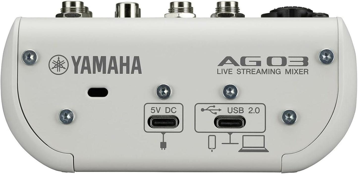 日本YAMAHA AG03MK2 Mixer 混音器 直播 Podcast AG03 MK2