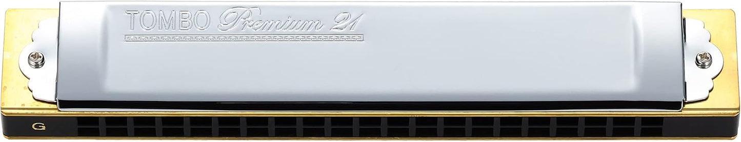 日本製造 Tombo 複音口琴 Premium 21 No 3521 21孔 專業級琴款【黃石樂器】