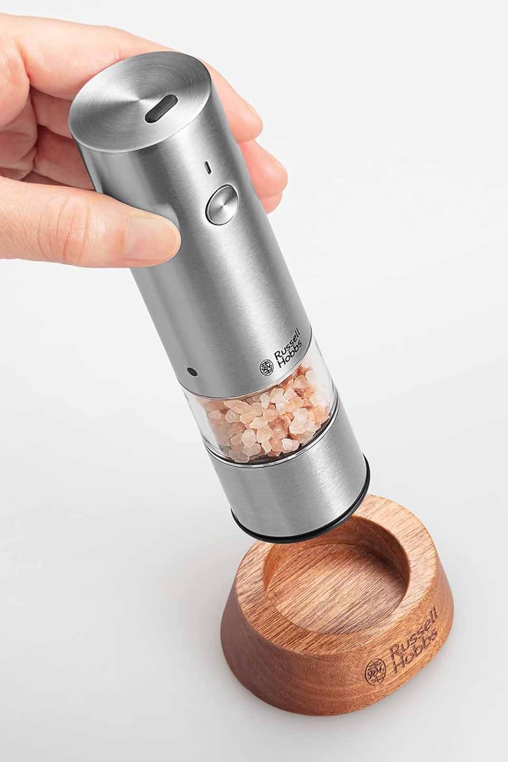 Russell Hobbs 電動研磨器 胡椒 岩鹽 2024新款 含底座 Type C 充電式 陶瓷刀盤 自動研磨器