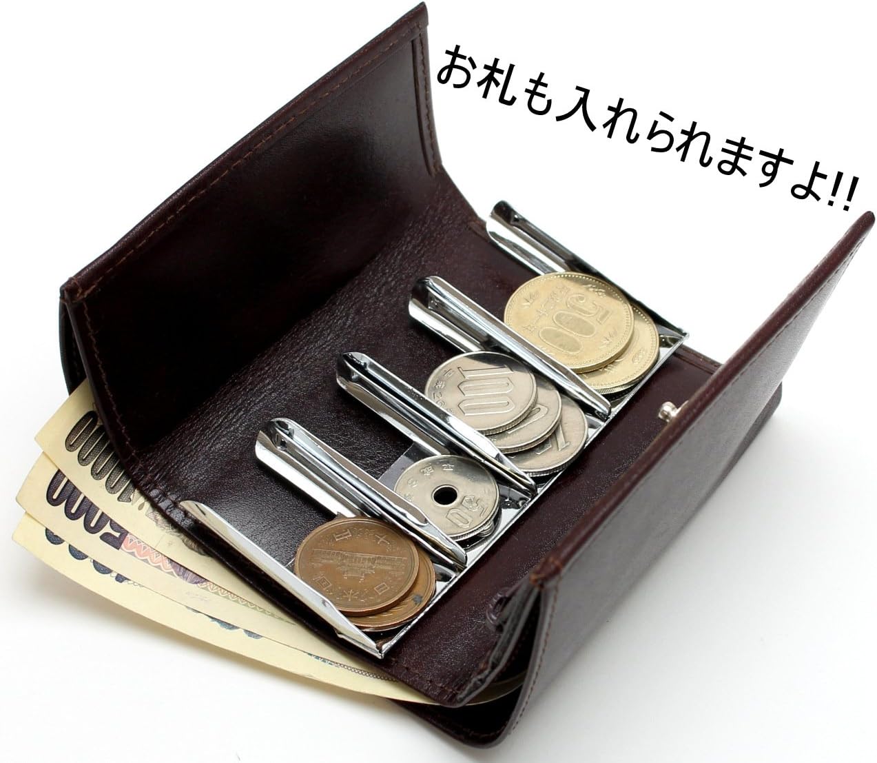 日本Men's company 牛革 牛皮 日幣零錢 收納包 零錢包 皮夾 短夾 旅遊必備