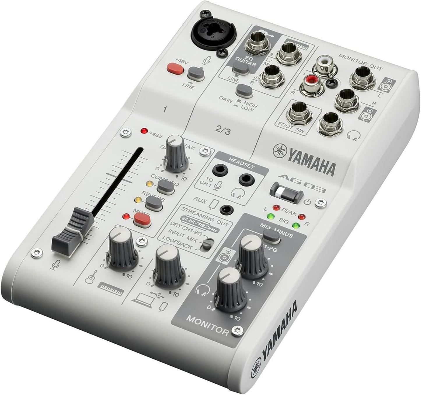 日本YAMAHA AG03MK2 Mixer 混音器 直播 Podcast AG03 MK2