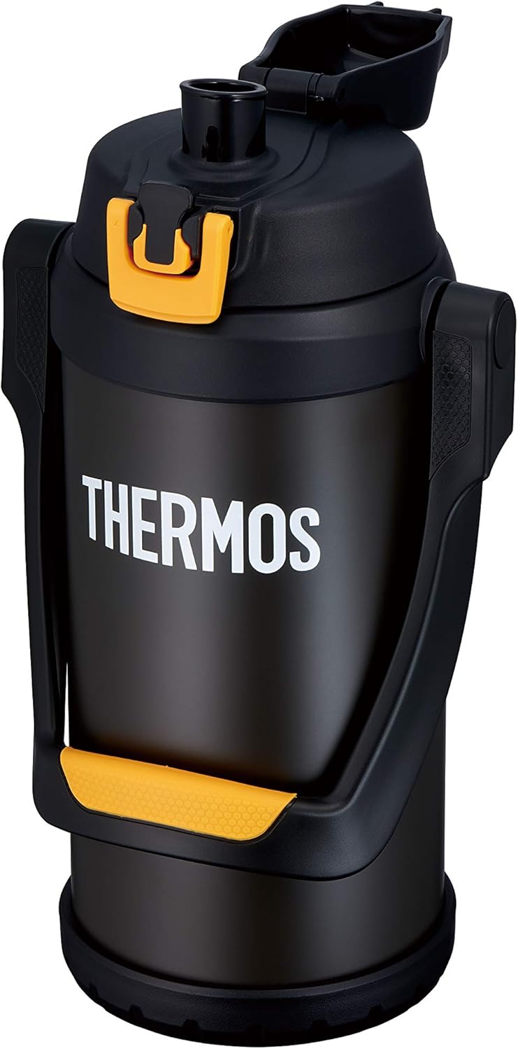日本 THERMOS 膳魔師 不鏽鋼真空 保冷瓶 FFV-2001 (黑) 2.0L 露營 水壺