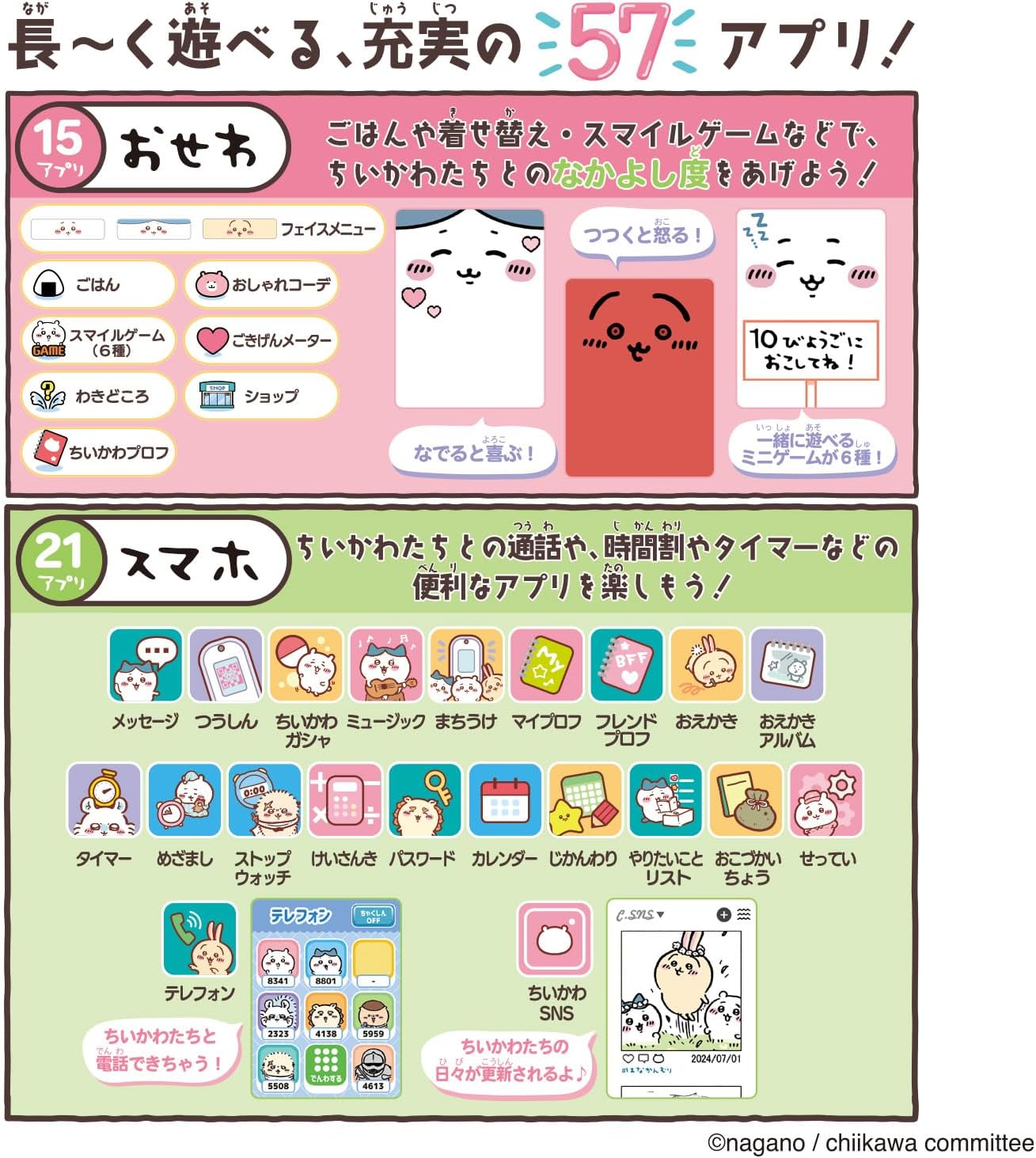 日本 吉伊卡哇 電子雞 手機 塔麻可吉 tamagotchi chiikawa ちいかわ 玩具手機