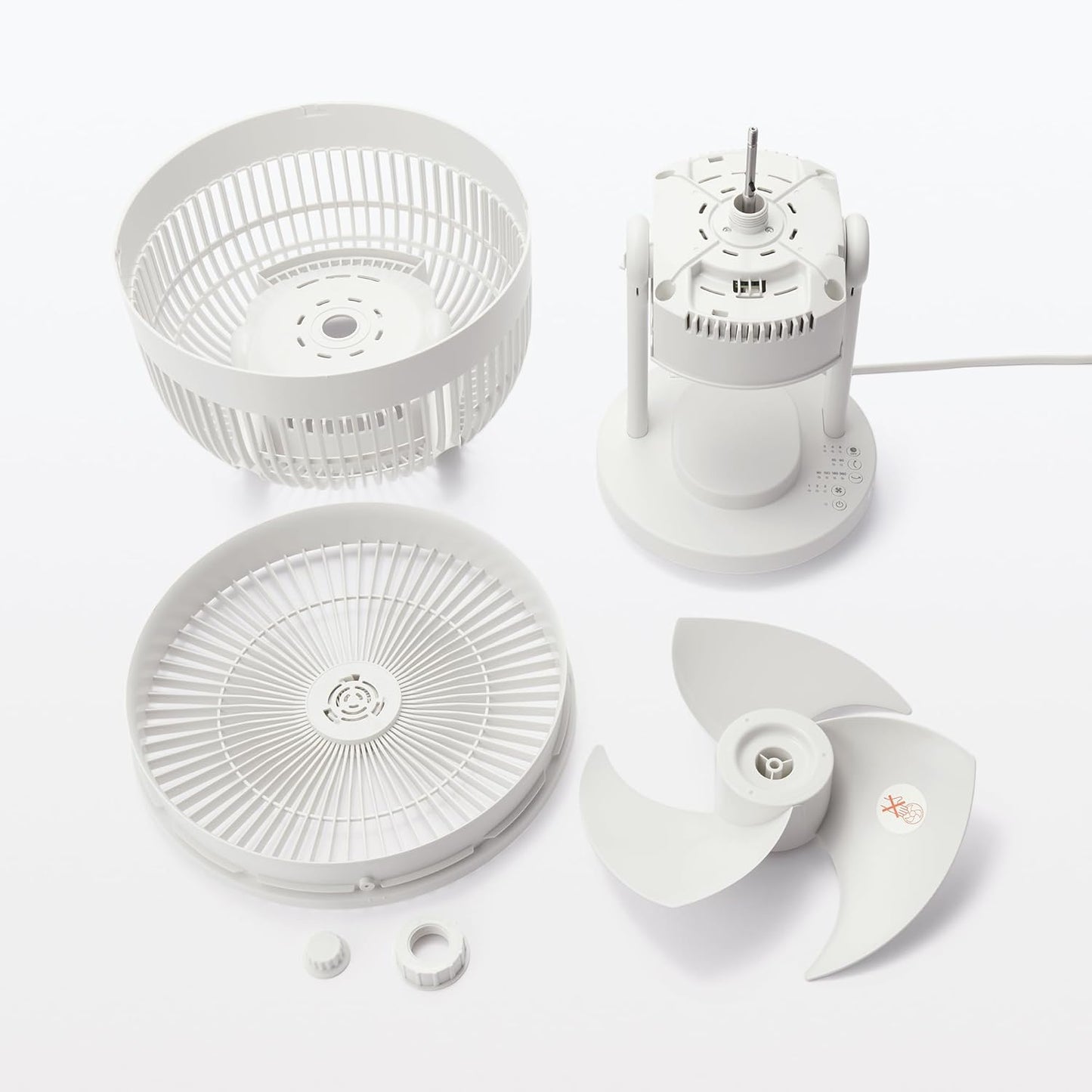 日本2024年 無印良品 MUJI MJ-OCF18循環風扇 夏季新品 適用18帖大小 360度搖擺 含香薰盒 斷電自
