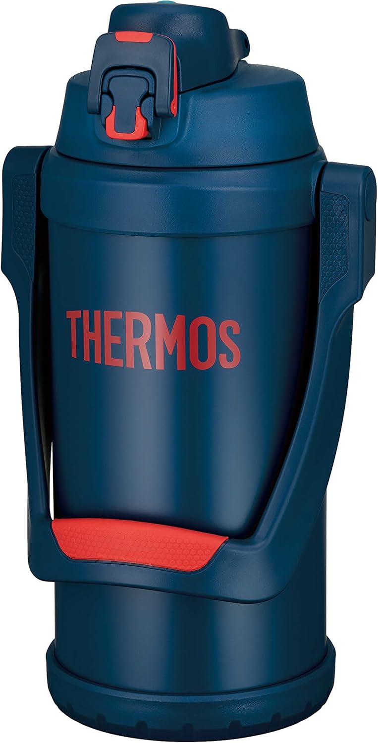 日本 THERMOS 膳魔師 不鏽鋼真空 保冷瓶 FFV-2001 (黑) 2.0L 露營 水壺