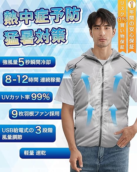 日本 Moon-Valley 涼風背心 空調工作服 2023新款 無袖空調服 超大風量 涼感防中暑