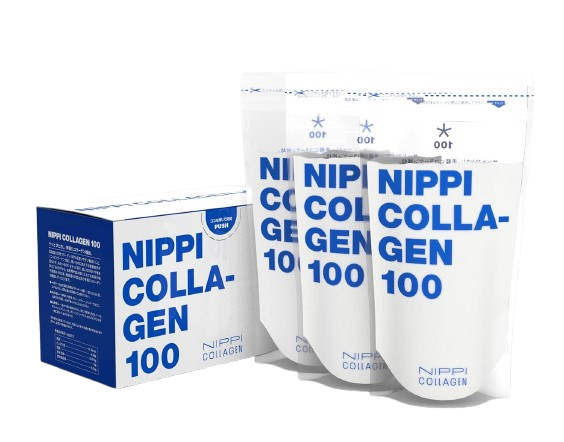 Japan Nippi collagen powder 110g a box of three bags are made in Japan low molecular weight easy to absorb and dissolve quickly