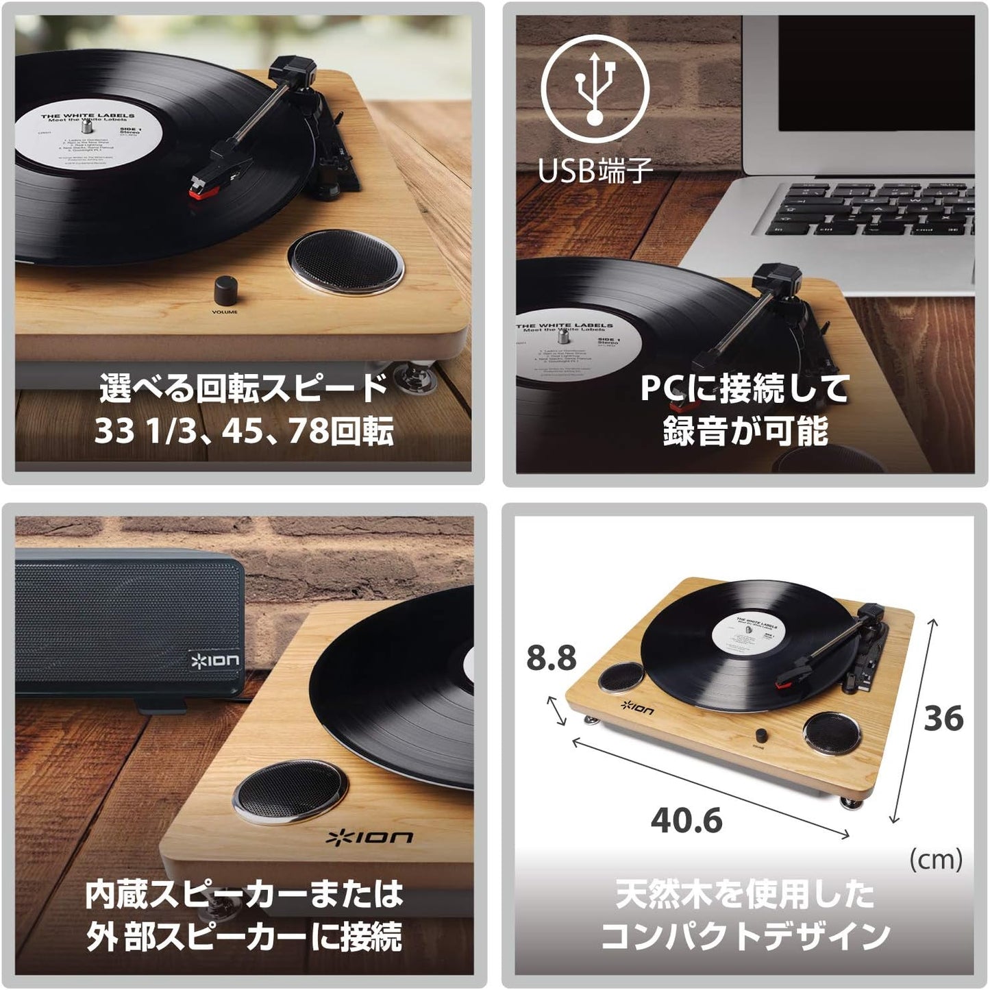 日本 ION Audio 黑膠唱片機 Archive LP 黑膠唱盤 唱片播放 復古 樂團 錄音 USB