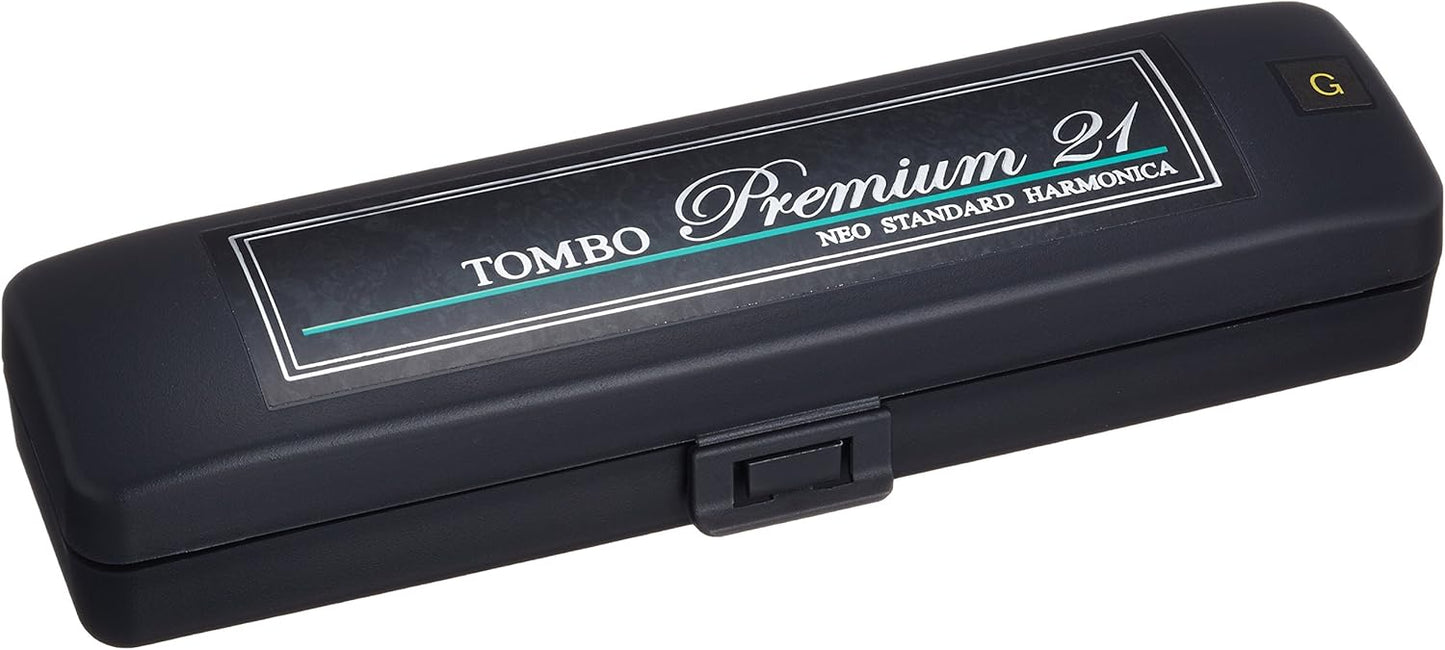 日本製造 Tombo 複音口琴 Premium 21 No 3521 21孔 專業級琴款【黃石樂器】
