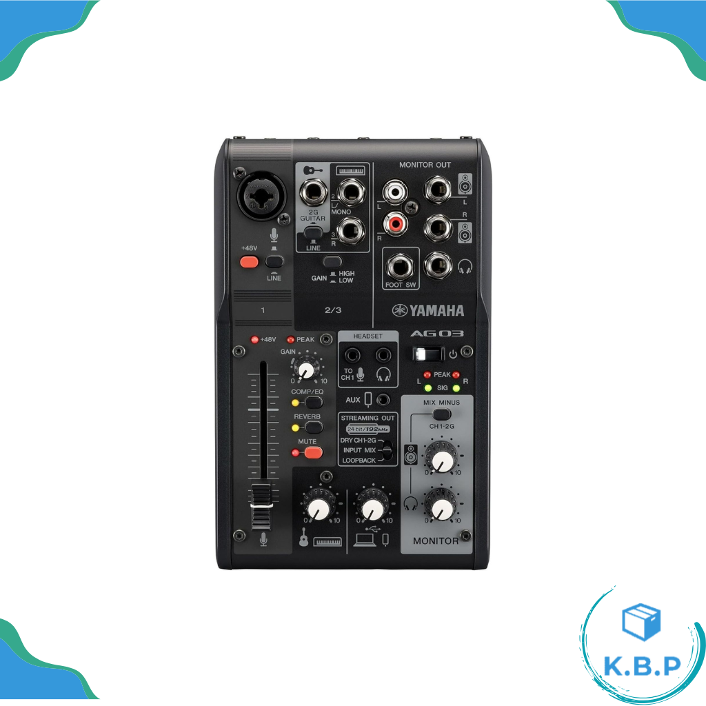 日本YAMAHA AG03MK2 Mixer 混音器 直播 Podcast AG03 MK2
