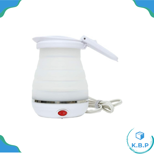 Japanese brand miyoshi /MOC dual voltage folding silicone kettle, 800ml for overseas travel camping rental // fast boiling kettle