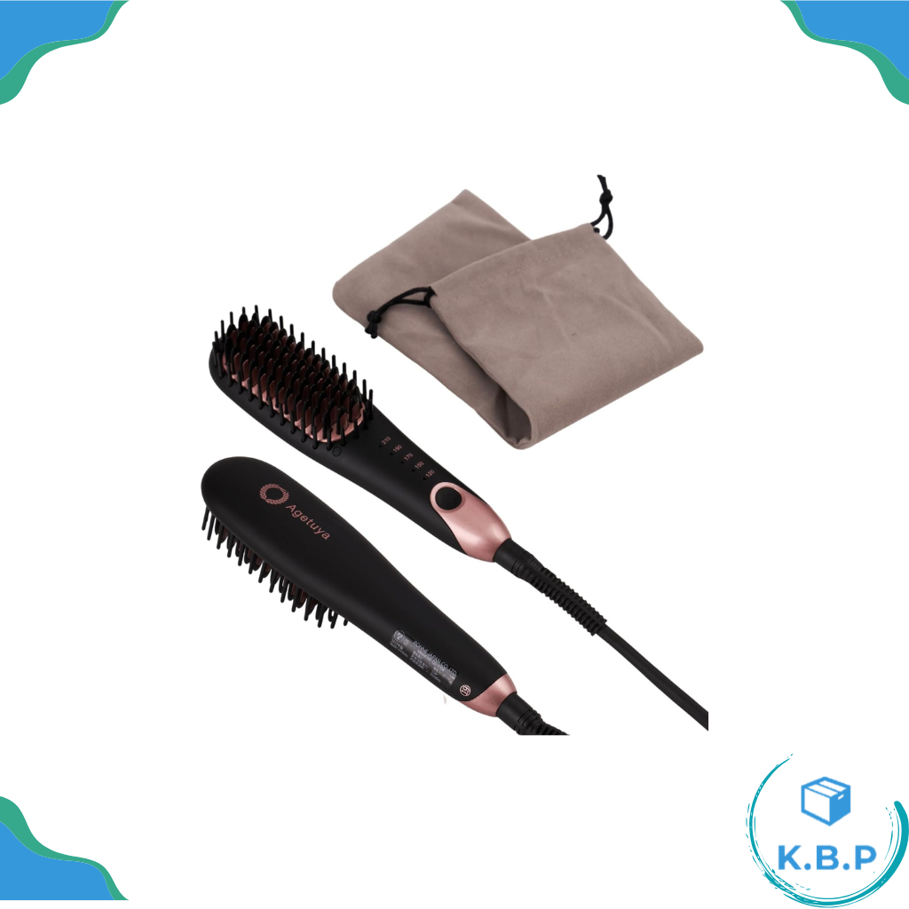 Japanese portable mini brush QS-17108 overseas compatible comb iron hair iron