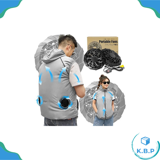 Japan Moon-Valley Cool Breeze Vest Air Conditioning Work Clothes 2023 New Sleeveless Air Conditioning Clothes Super Large Air Volume Cooling Anti-heatstroke