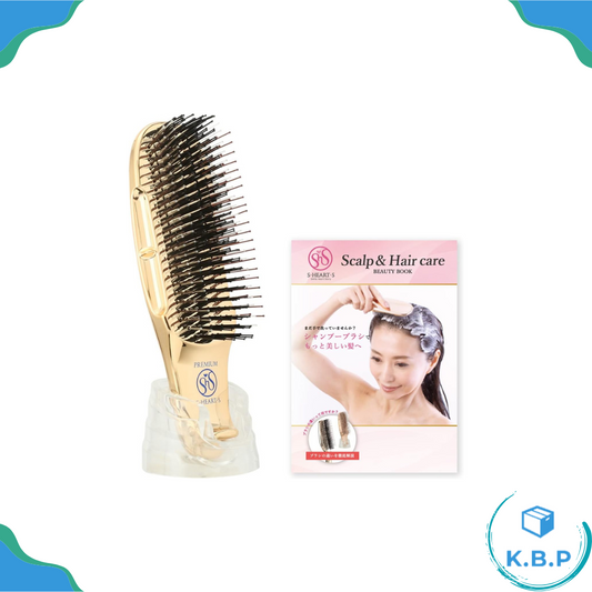 Japanese-made luxury version S Heart S upgraded version Japanese gold comb massage comb ladies comb scalp massage comb dandruff improvement deep cleansing hair care
