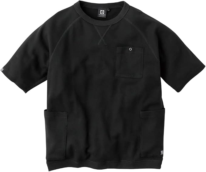 co-cos nobuoka (コーコス信岡) Unisex Adult 5-Pocket Short Sleeve T-Shirt, Light Waffle Material T-Shirt