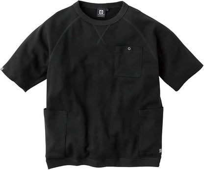 co-cos nobuoka (コーコス信岡) Unisex Adult 5-Pocket Short Sleeve T-Shirt, Light Waffle Material T-Shirt