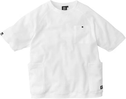 co-cos nobuoka (コーコス信岡) Unisex Adult 5-Pocket Short Sleeve T-Shirt, Light Waffle Material T-Shirt