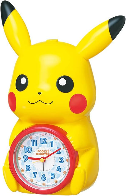 日本Seiko Clock Alarm Clock 鬧鐘 模擬量 JF379A JF384A 皮卡丘 寶可夢 時鐘 鬧鐘
