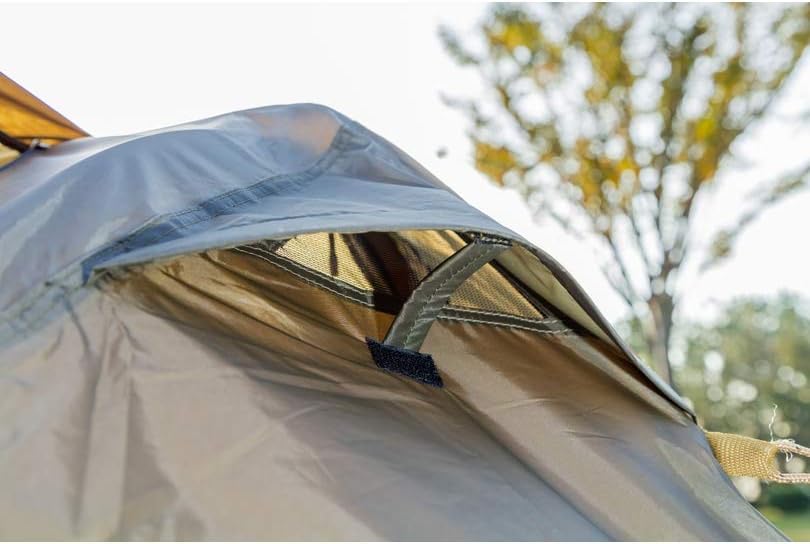 Japan Alpine DESIGN - Single person quick throw military tent Japanese marching tent instant throw instant fold yarn net mosquito net WAQ Helinox