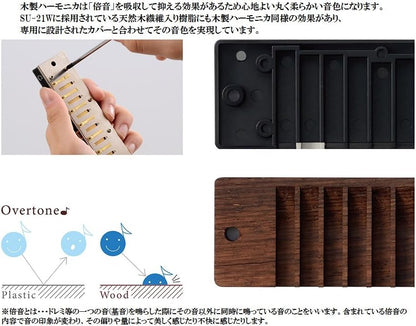 Suzuki SU-21W 21-Hole Duplication Harmonica Suzuki Luxury Humming Su-21W C-Tone