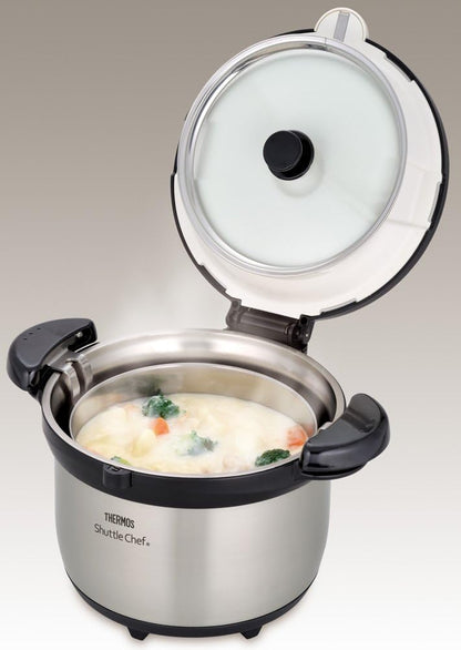 日本 THERMOS膳魔師真空保溫悶燒鍋4.5L /3L不鏽鋼KBG-4500 KBG-3000 CS