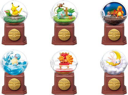 Rement Pokemon Terrarium Collection 10 Box Product, 6 Types, 6 Pieces, Candy Toy, Gum