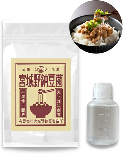 宫城野纳豆制造所 纳豆菌 纳豆 手工用 液体型 50ml 干大豆10kg用(纳豆20kg量) (无量杯50ml)