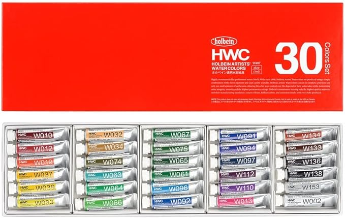 Japan Holbein Transparent Watercolor 5ml 24/ 30/ 48/ 60/ 108 Colors 