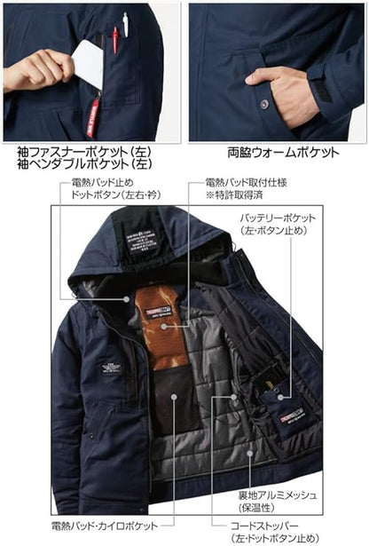 Burtle 8210 Thermocraft Thermal Jacket, Winter Clothing Japan