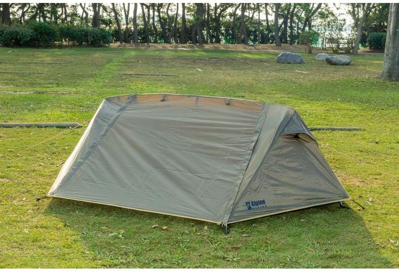 Japan Alpine DESIGN - Single person quick throw military tent Japanese marching tent instant throw instant fold yarn net mosquito net WAQ Helinox
