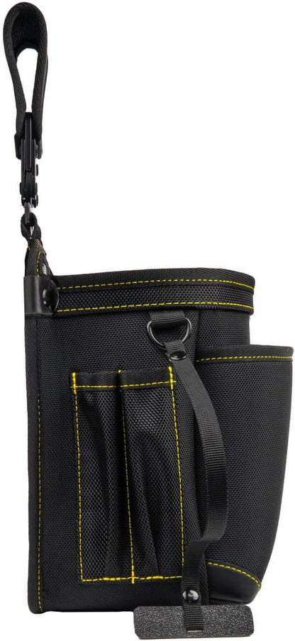 SUNODA LOCX LX-PO2B Removable Waist Bag, 2 Tiers, with Detachable Buckle, Carbide for Work, Electricians, Waist Tool