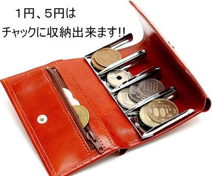 日本Men's company 牛革 牛皮 日幣零錢 收納包 零錢包 皮夾 短夾 旅遊必備
