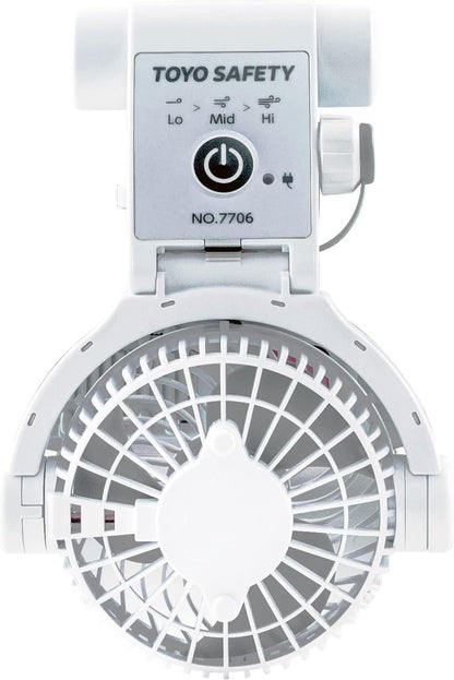 日本製 TOYO SAFETY  No.7703 No.7706 安全帽 外掛風扇 工人 工地 工安 消防 防災 地震