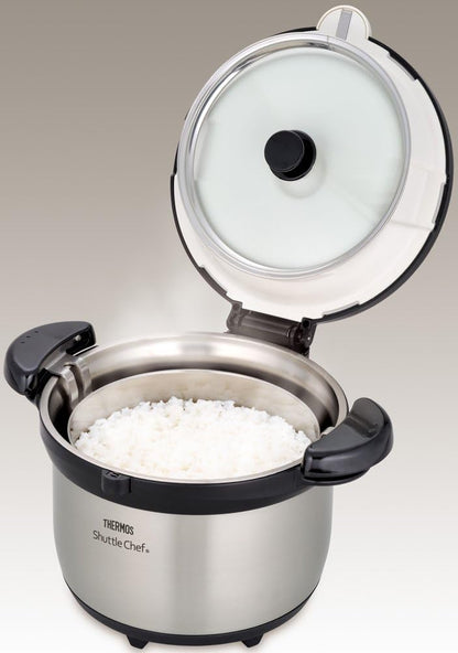日本 THERMOS膳魔師真空保溫悶燒鍋4.5L /3L不鏽鋼KBG-4500 KBG-3000 CS
