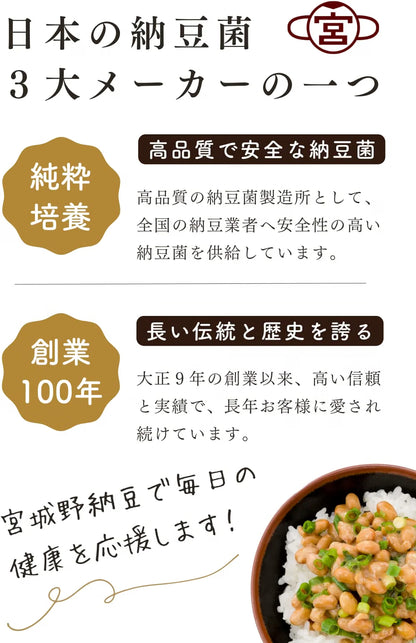 宫城野纳豆制造所 纳豆菌 纳豆 手工用 液体型 50ml 干大豆10kg用(纳豆20kg量) (无量杯50ml)