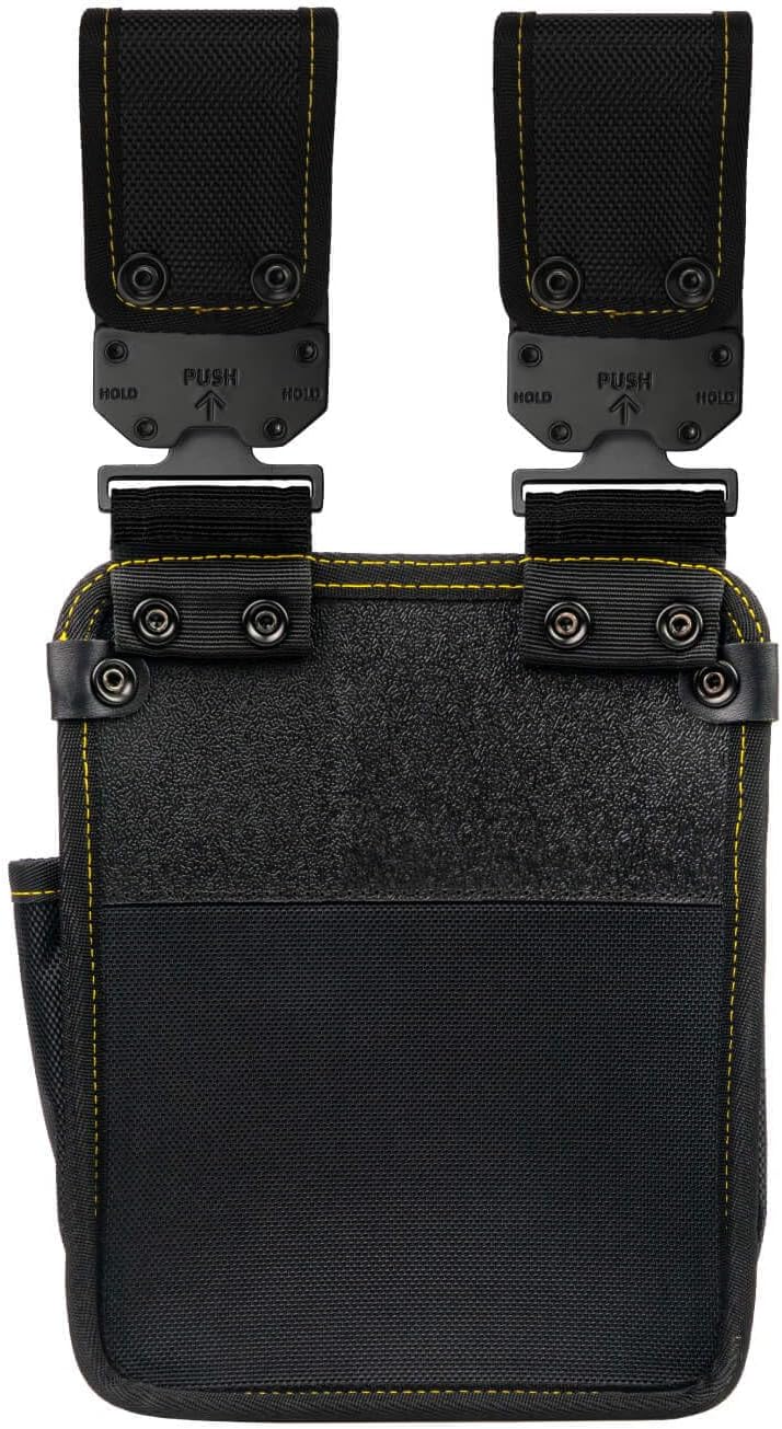 SUNODA LOCX LX-PO2B Removable Waist Bag, 2 Tiers, with Detachable Buckle, Carbide for Work, Electricians, Waist Tool