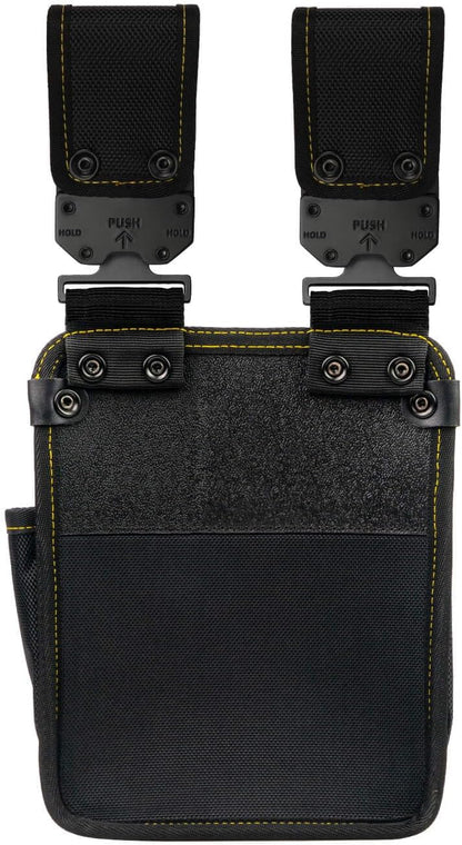 SUNODA LOCX LX-PO2B Removable Waist Bag, 2 Tiers, with Detachable Buckle, Carbide for Work, Electricians, Waist Tool
