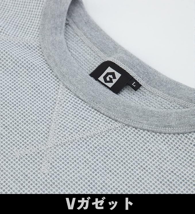co-cos nobuoka (コーコス信岡) Unisex Adult 5-Pocket Short Sleeve T-Shirt, Light Waffle Material T-Shirt