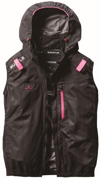 BURTLE AC2064 Air Craft Vest, Limited Color, Unisex, For Spring and Summer, Camouflage Black