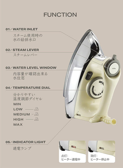 日本 CB JAPAN Mlte 蒸氣熨斗 電熨斗 燙衣服 手持熨斗 家電 輕量