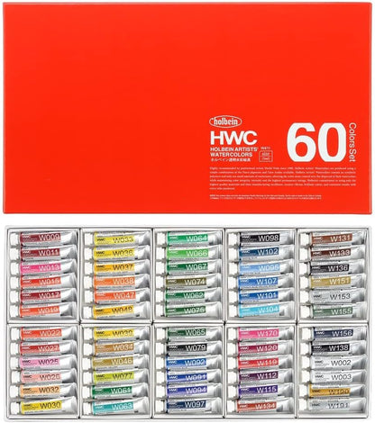 Japan Holbein Transparent Watercolor 5ml 24/ 30/ 48/ 60/ 108 Colors 