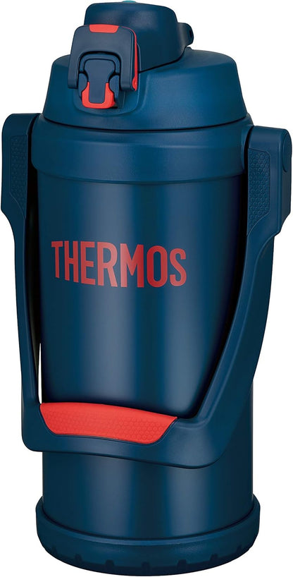日本 THERMOS 膳魔師 不鏽鋼真空 保冷瓶 FFV-2001 (黑) 2.0L 露營 水壺